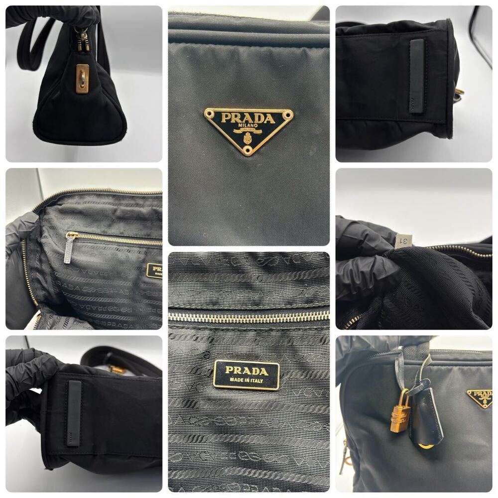 Prada Tessuto Top Handle Bag Black - Picture 10 of 10